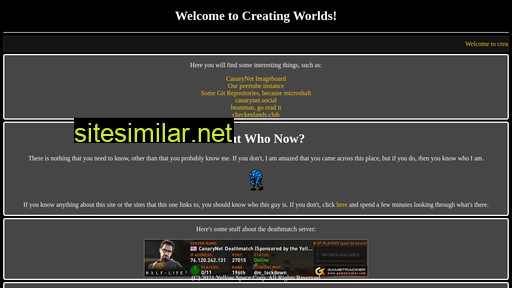 creating-worlds.net alternative sites