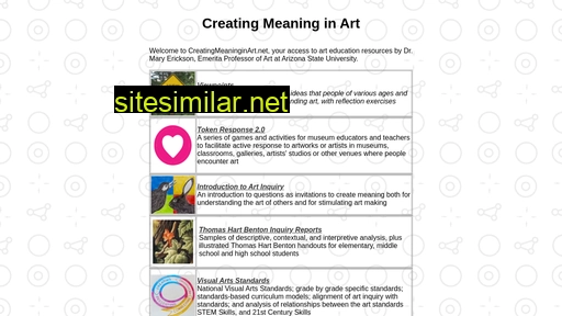 creatingmeaninginart.net alternative sites