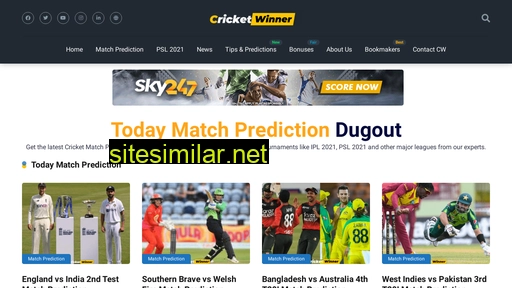 Cricketwinner similar sites