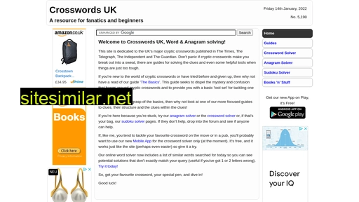 crosswordsuk.net alternative sites
