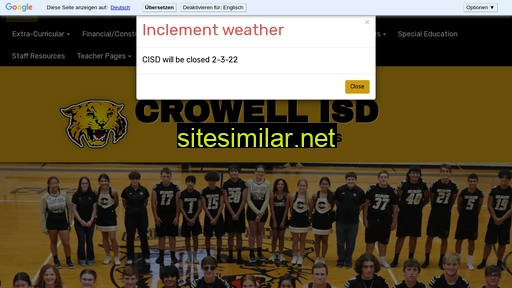 Crowellisd similar sites