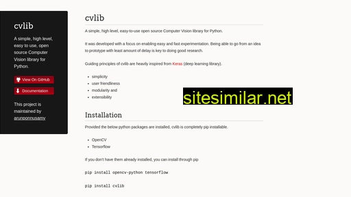 Cvlib similar sites