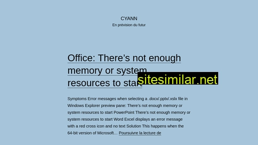 cyann.net alternative sites