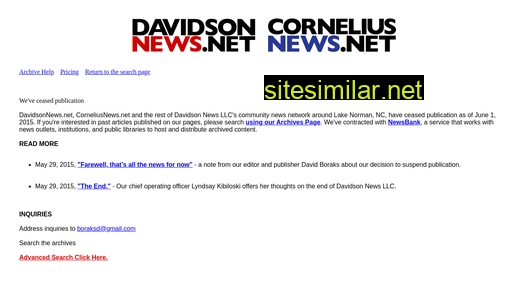 Davidsonnews similar sites