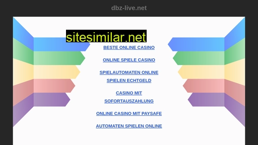 dbz-live.net alternative sites