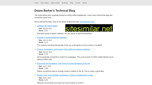 deanebarker.net alternative sites