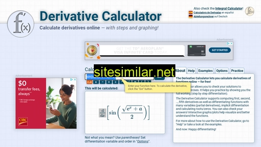 derivative-calculator.net alternative sites
