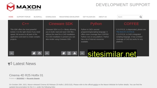 developers.maxon.net alternative sites