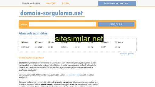 Domain-sorgulama similar sites