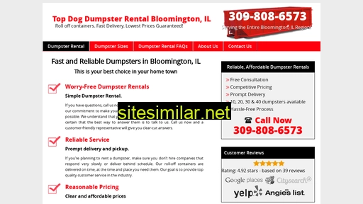 dumpsterrentalbloomingtonil.net alternative sites