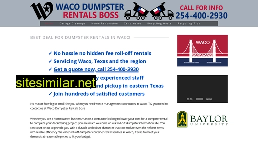 dumpsterrentalwaco.net alternative sites