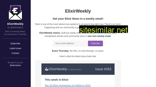 elixirweekly.net alternative sites