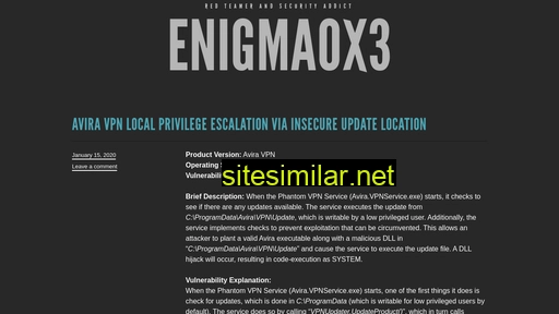 enigma0x3.net alternative sites