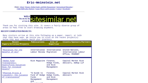 Eric-weinstein similar sites