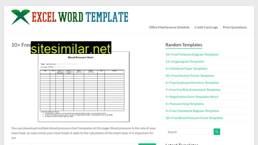 Excelwordtemplate similar sites