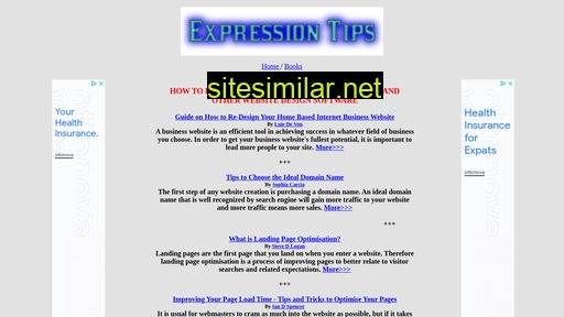 Expressiontips similar sites
