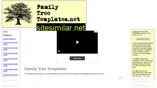 familytreetemplates.net alternative sites