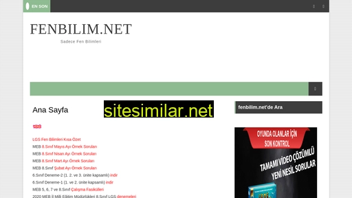fenbilim.net alternative sites