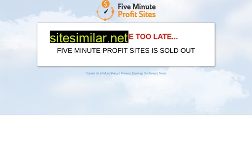 Fiveminuteprofitsites similar sites