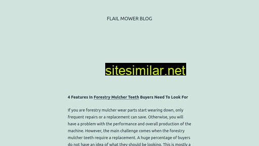 Flailmower similar sites