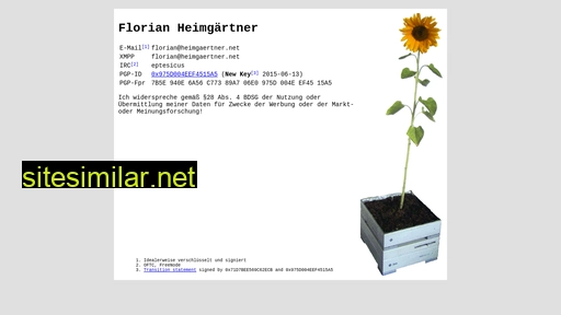 florian.heimgaertner.net alternative sites