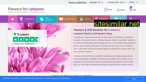 flowers4lebanon.net alternative sites