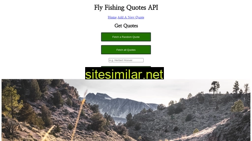 Flyfishingquotes similar sites