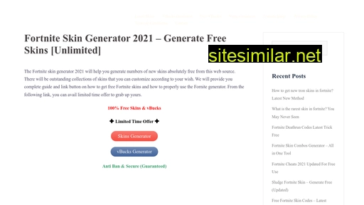 fortniteskinsgenerator.net alternative sites