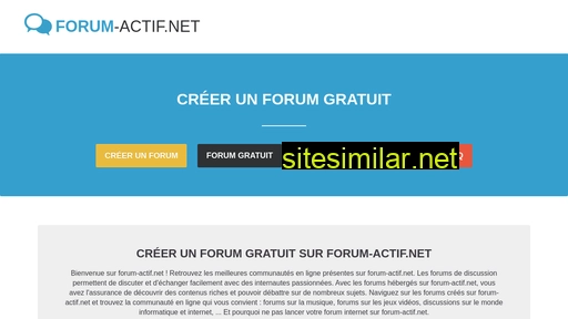 forum-actif.net alternative sites