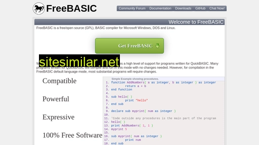 freebasic.net alternative sites