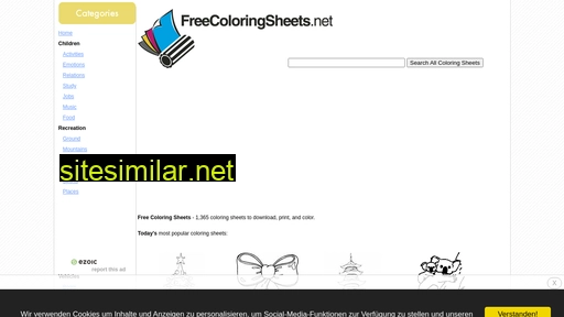 Freecoloringsheets similar sites