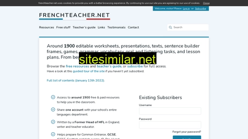 frenchteacher.net alternative sites