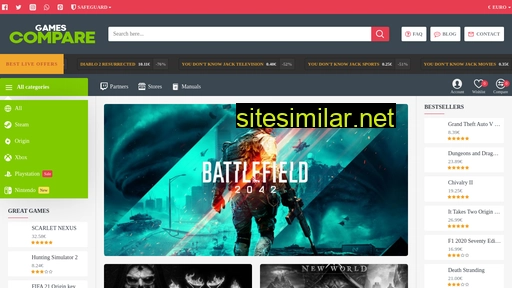 Gamescompare similar sites
