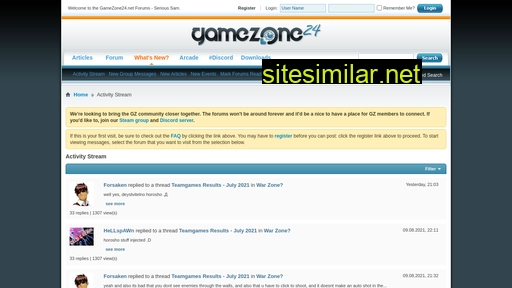 Gamezone24 similar sites