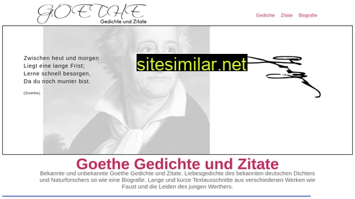 gedichte-goethe-zitate.net alternative sites