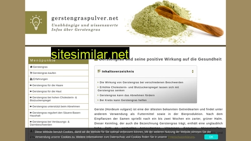 gerstengraspulver.net alternative sites