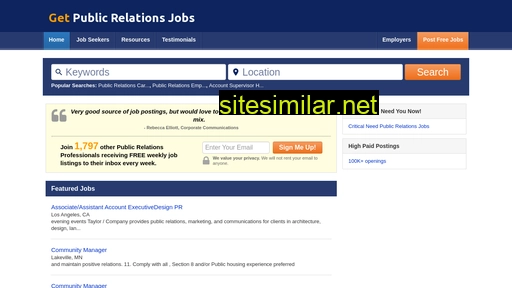 getpublicrelationsjobs.net alternative sites