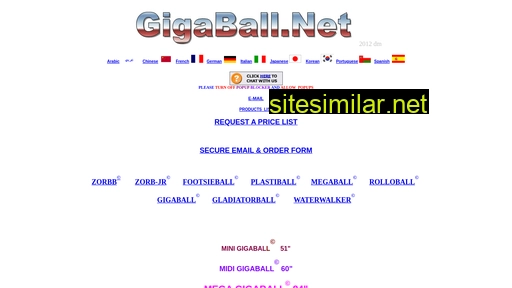 Gigaball similar sites