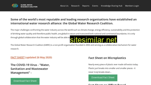 globalwaterresearchcoalition.net alternative sites