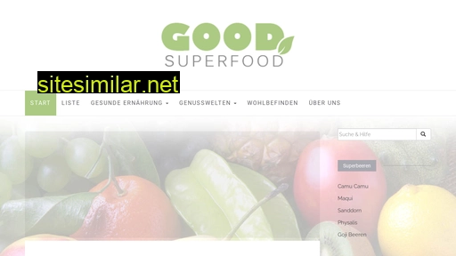 Goodsuperfood similar sites