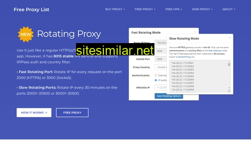 google-proxy.net alternative sites