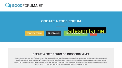 goodforum.net alternative sites