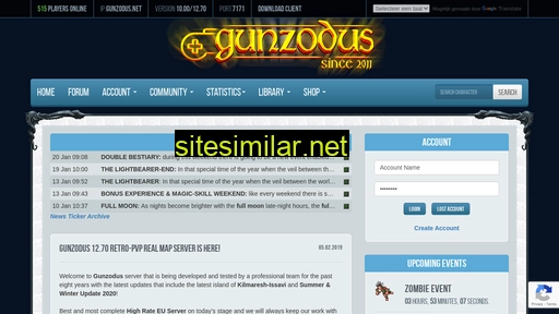 Gunzodus similar sites