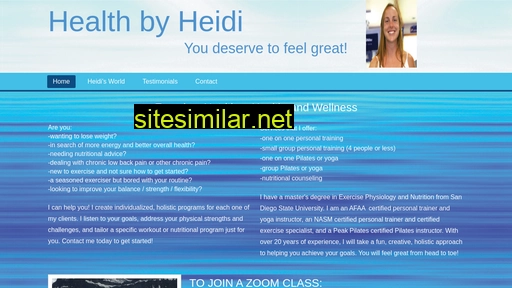 healthbyheidi.net alternative sites