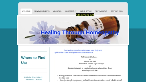 Healingthroughhomeopathy similar sites