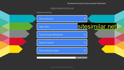 Highstreetcharts similar sites