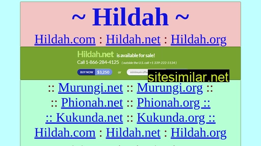 Hildah similar sites