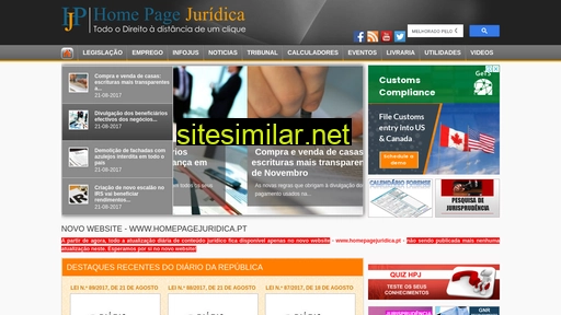 Homepagejuridica similar sites