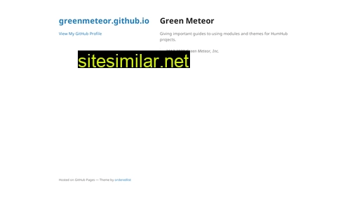 Greenmeteor similar sites