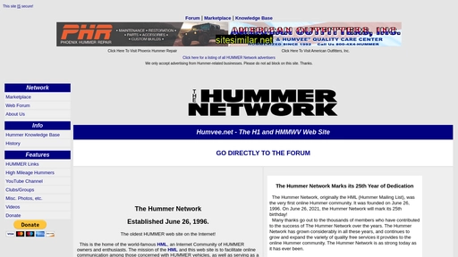 humvee.net alternative sites